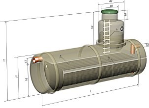 маслобензоотделитель горизонтальный